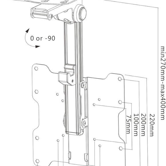 TV ceiling mount for a 17-37 inchs - Picture 6 of 6
